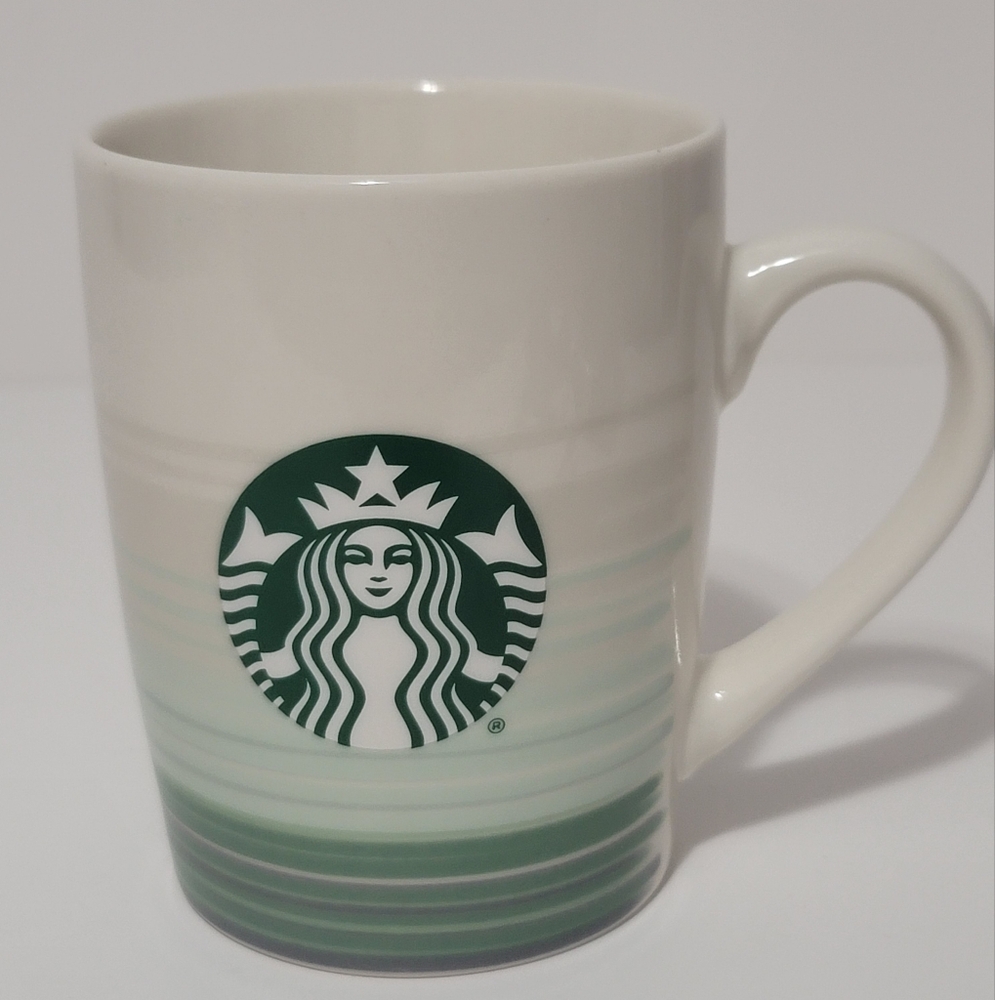 Starbucks Mug with Green Gradient Design